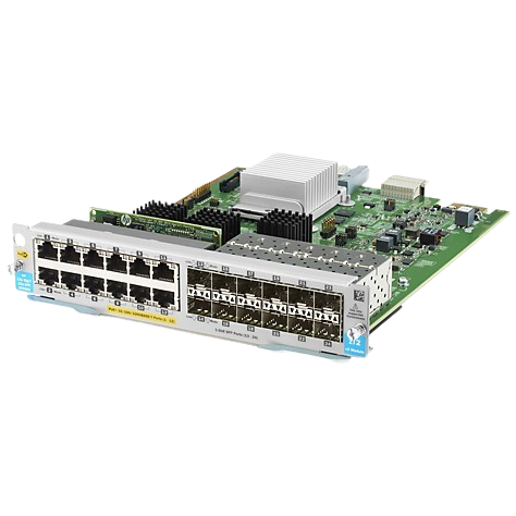 J9989A HPE Aruba Networking 12-port 10/100/1000BASE-T PoE+ / 12-port 1GbE SFP - RENEW