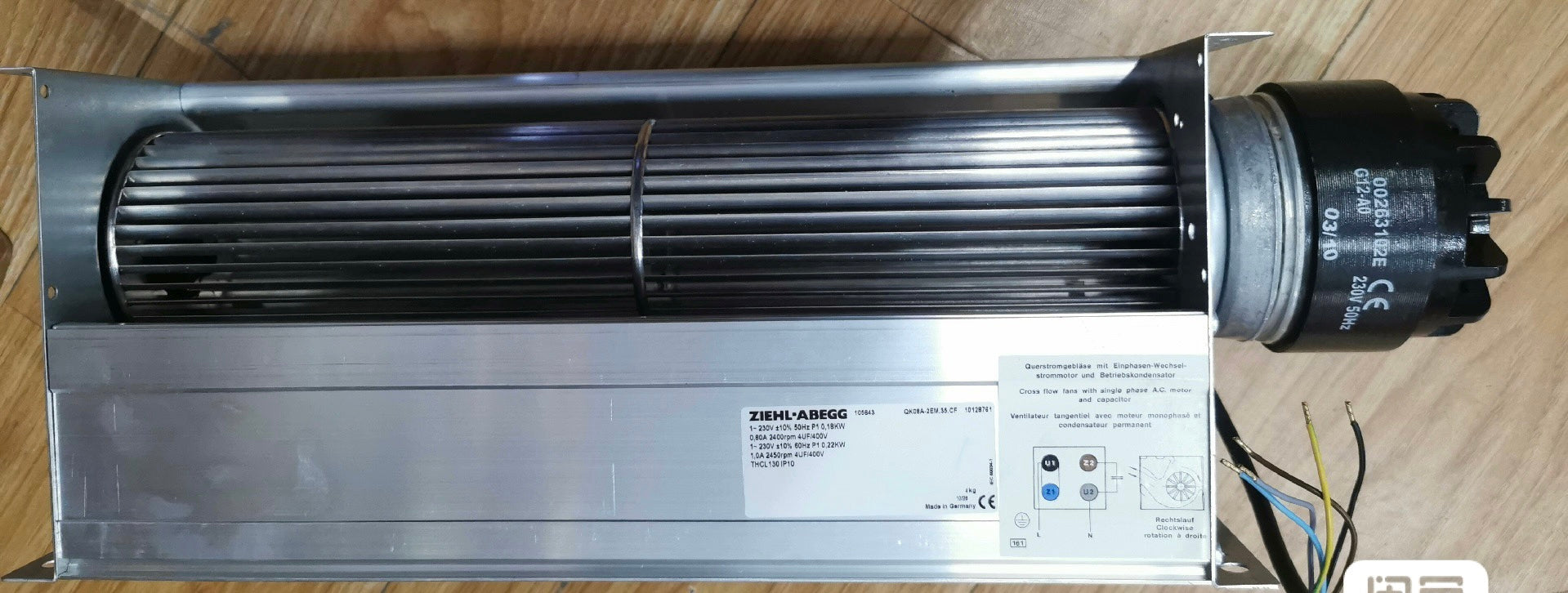 QK08A-2EM.35.CF ZIEHL-ABEGG Crossflow fan