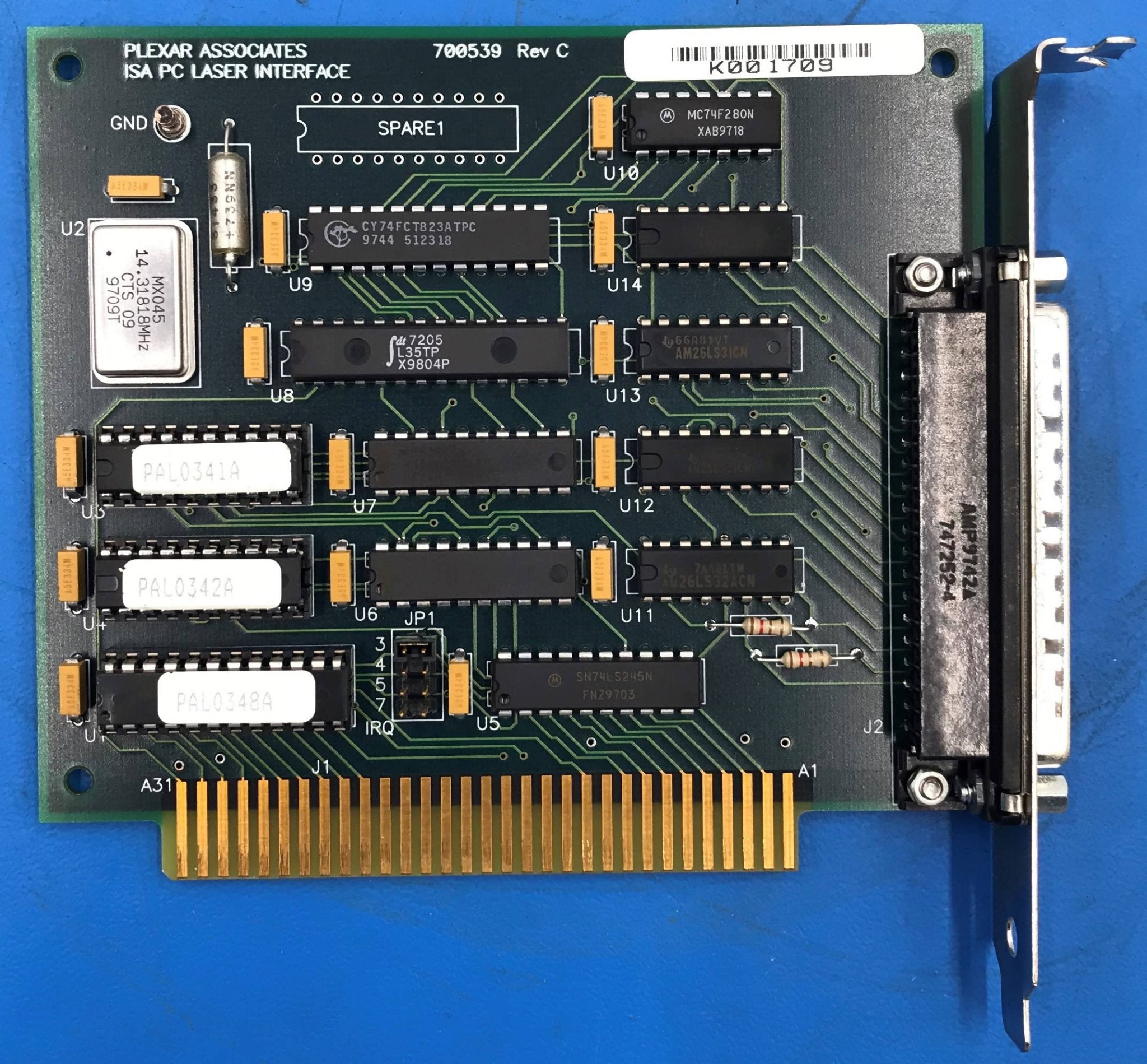 ISA PC Laser Interface Board (106089/700539 Rev C) OEC/Plexar