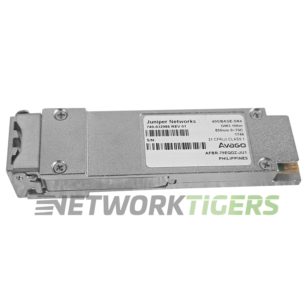 Juniper 740-032986 QFX-QSFP-40G-SR4 OM3 850nm MMF 100m QSFP+ Transceiver