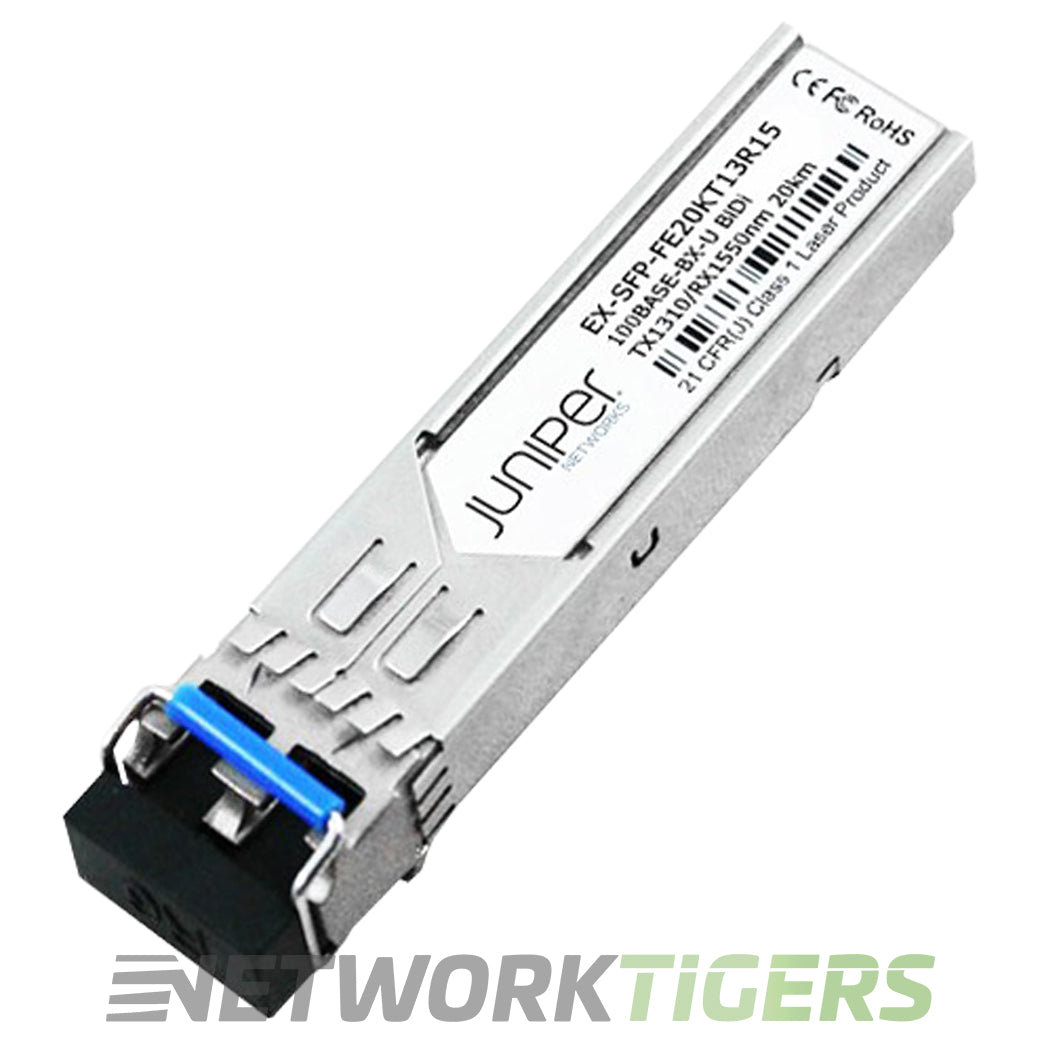Juniper EX-SFP-FE20KT13R15 100BASE-BX-U 1310/1550 nm LC SMF SFP Transceiver