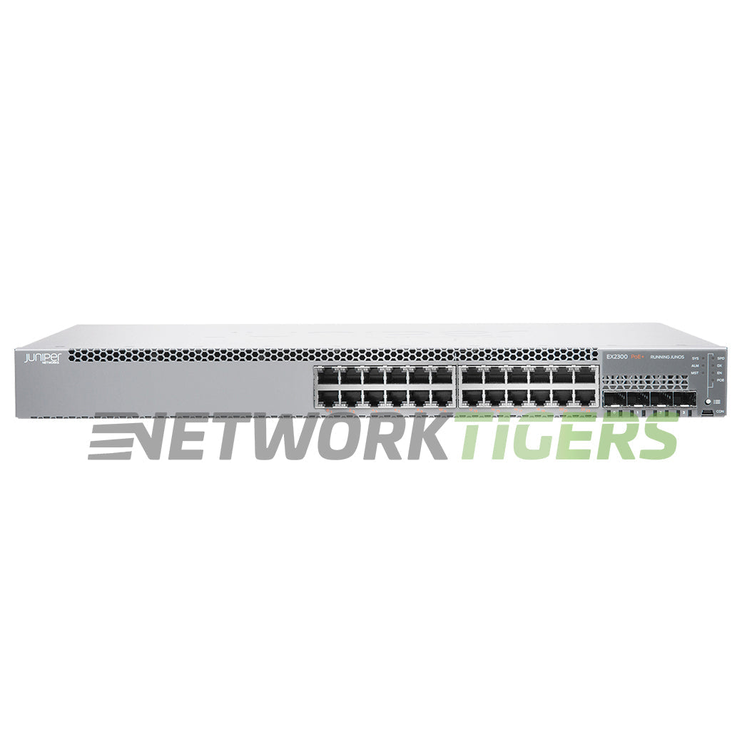 Juniper EX2300-24P-VC 24x 1GB PoE+ RJ45 4x 10GB SFP+ Switch w/ VCL