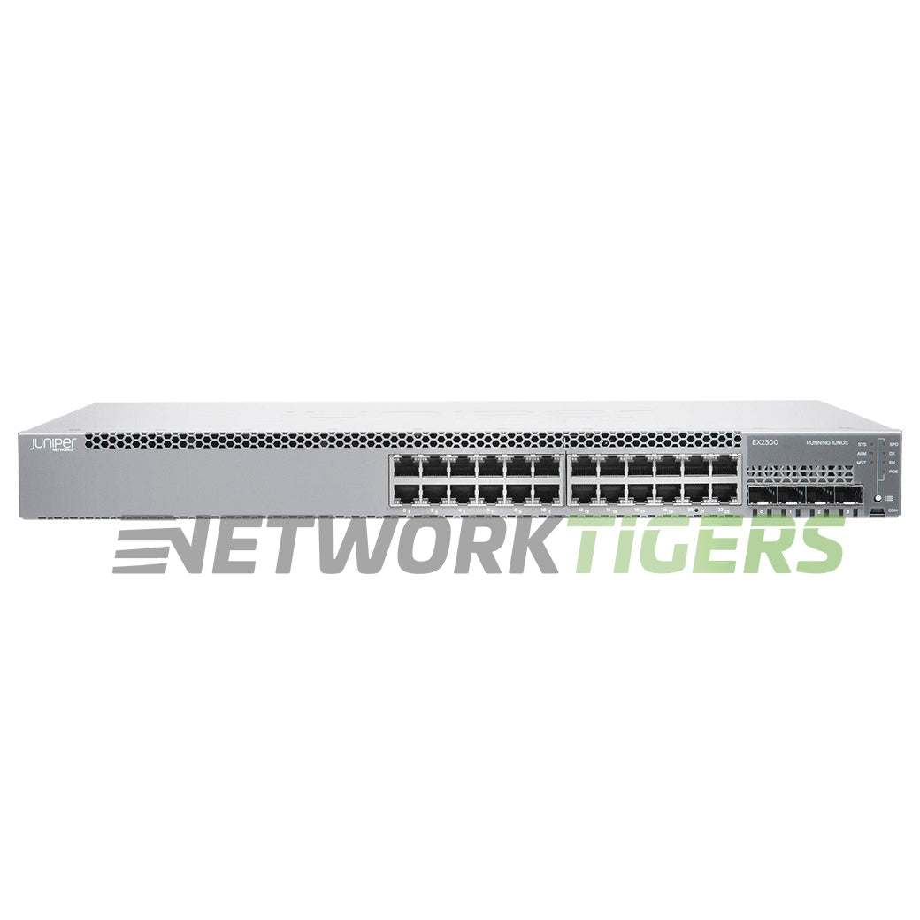 Juniper EX2300-24P EX2300 Series 24x 1GB PoE+ RJ45 4x 10GB SFP+ Switch