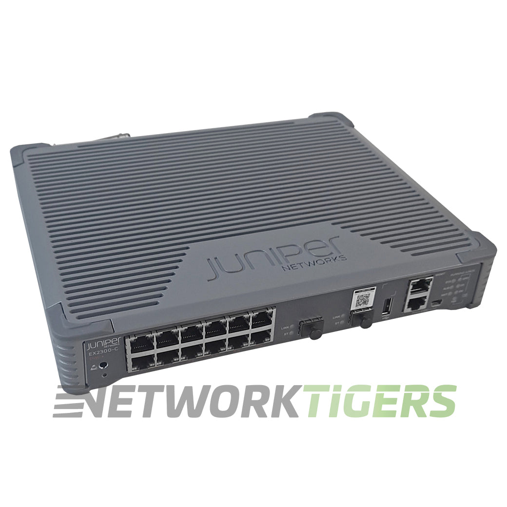 Juniper EX2300-C-12P EX2300 Series 12x 1GB PoE+ RJ45 2x 10GB SFP+ Switch