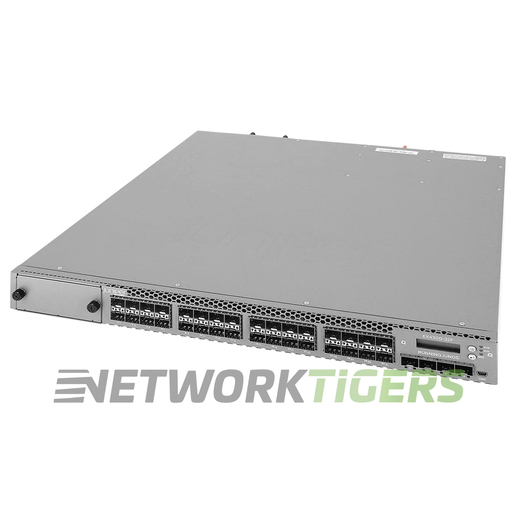 Juniper EX4300-32F-DC 32x 1GB SFP 4x 10GB SFP+ 2x 40GB QSFP+ F-B Air (DC) Switch
