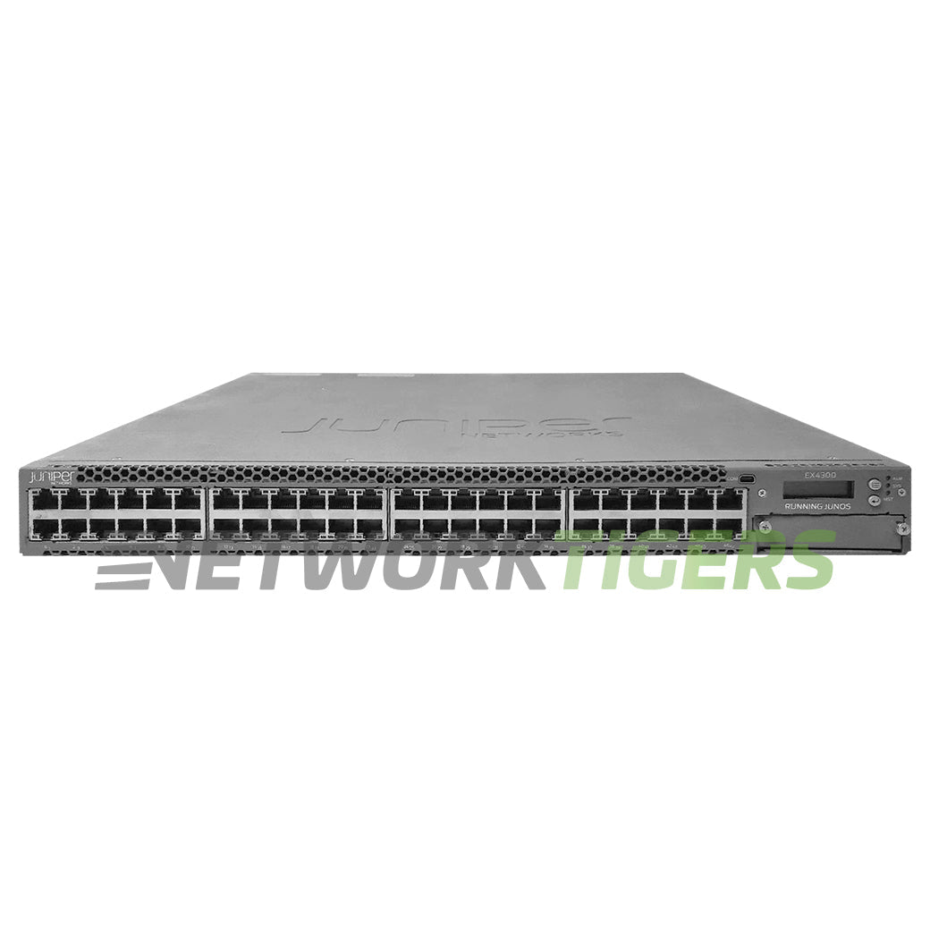 NEW Juniper EX4300-48T 48x 1GB RJ45 4x 40GB QSFP+ Front-to-Back Airflow Switch