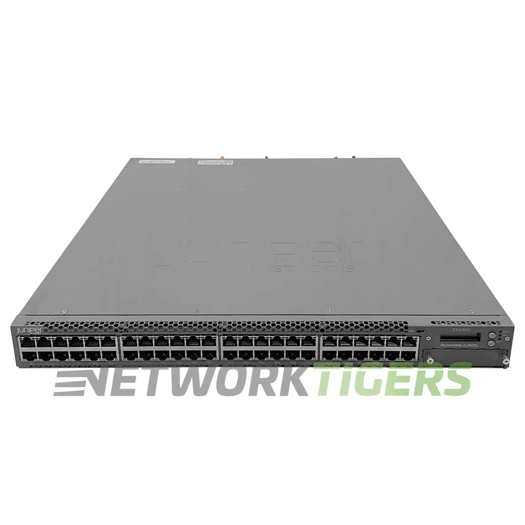 NEW Juniper EX4300-48T-AFI-TAA 48x 1GB RJ45 4x 40GB QSFP+ B-F Air (TAA) Switch
