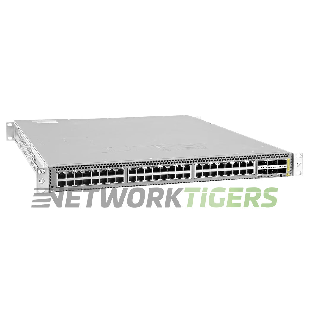 Juniper QFX5100-48T-AFI 48x 10GB Copper 6x 40GB QSFP+ Back-to-Front Air Switch