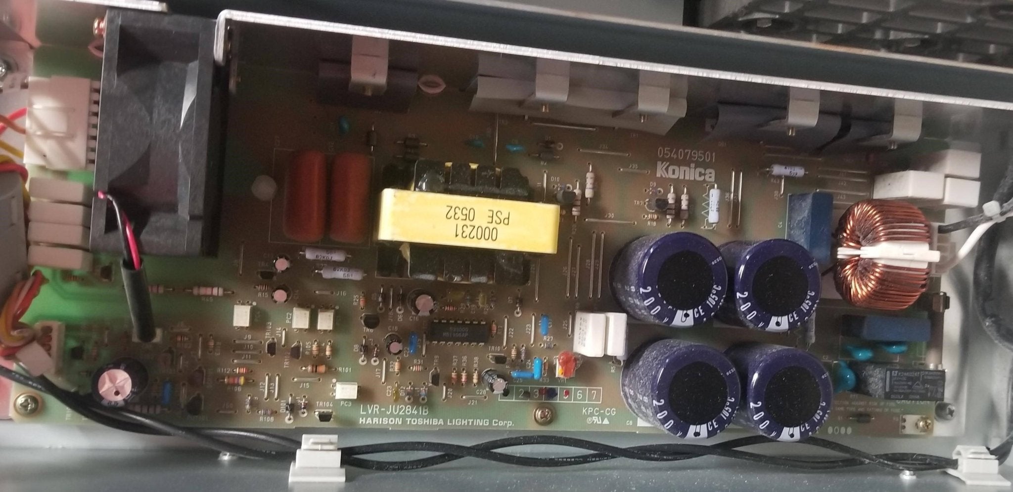 Konica CR Reader - Halogen Source Power Supply Board (Part # 054079501)