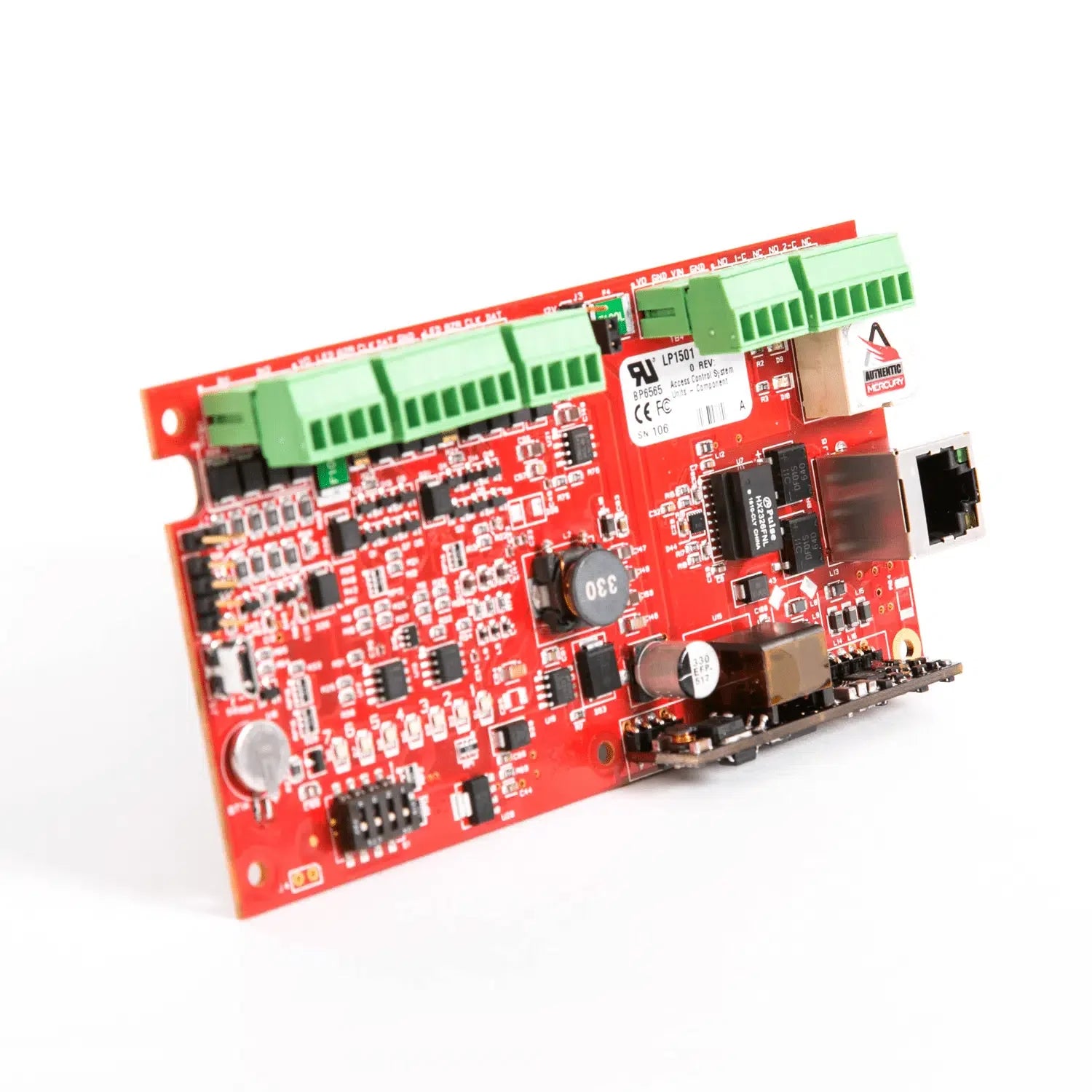 LP1501 | Mercury Security Intelligent PoE Access Control Controller for Multi-Reader Door Management