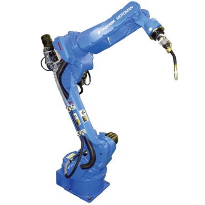 Yaskawa YR-MA01400-A00 6-Axis Arc Welding Robot with Integrated Torch Cable and 3 kg Payload