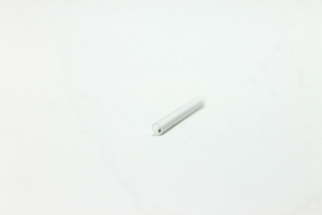 Dia. 1.5mm x 25mm(L) Steel Member Fusion Splice Sleeve - Pack of 50 pcs - Clear Color