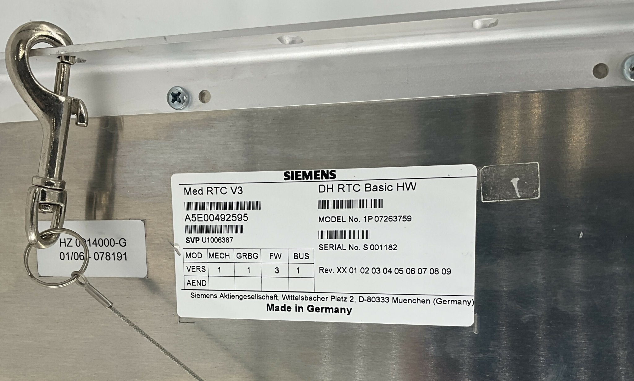MED RTC V3/DH RTC BASIC HW (07263759/07263742/04775925) SIEMENS