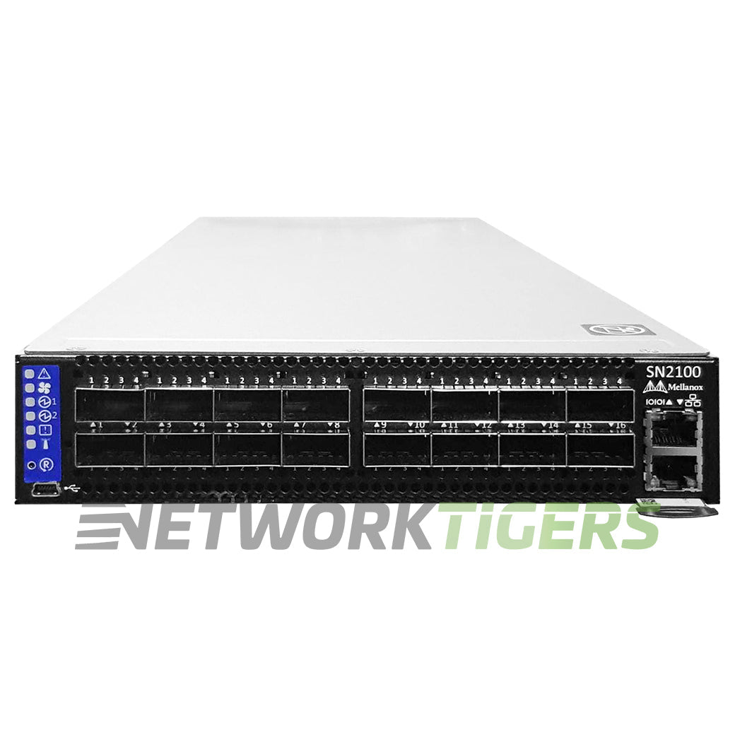 Nvidia Mellanox MSN2100-CB2FC 16x 100GB QSFP28 B-F (P2C) Cumulus Linux Switch