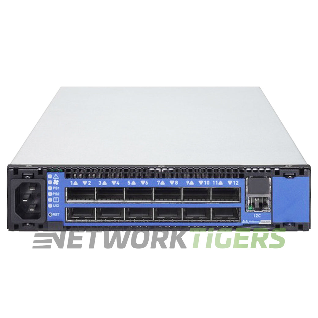 Nvidia Mellanox MSX6005F-1BFS SwitchX 12x 56GB QSFP+ FDR B-F Airflow Switch