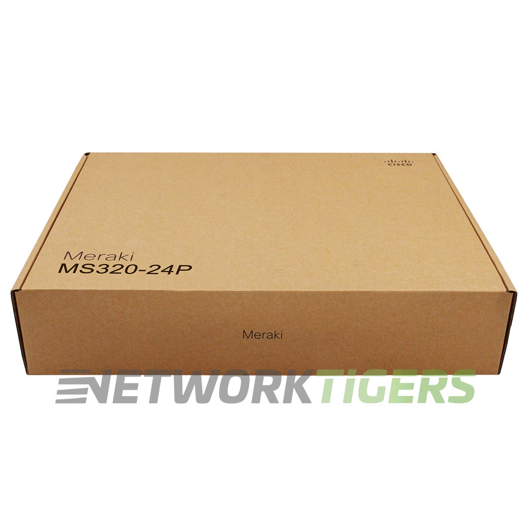 NEW Cisco Meraki MS320-24P-HW 24x 1GB PoE+ RJ45 4x 10GB SFP+ Unclaimed Switch