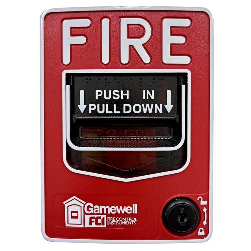 MS95-DL | Gamewell-FCI Addressable XP95 Dual-Action Manual Pull Station with Key