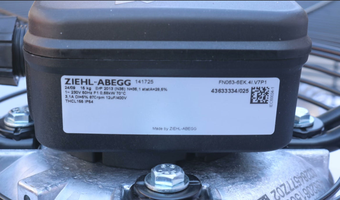 FN063-6EK.4I.V7P1 ZIEHL-ABEGG Axial Fan 230V 50HZ 0.68 KW 3.1 A
