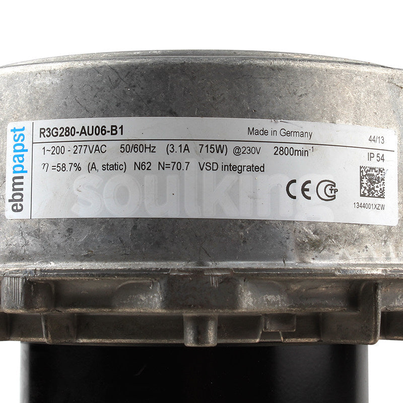 R3G280-AU06-B1 ebm-papst Centrifugal FAN Motor M3G084-GF 1~200-277V 715W 3.1A 2800rpm