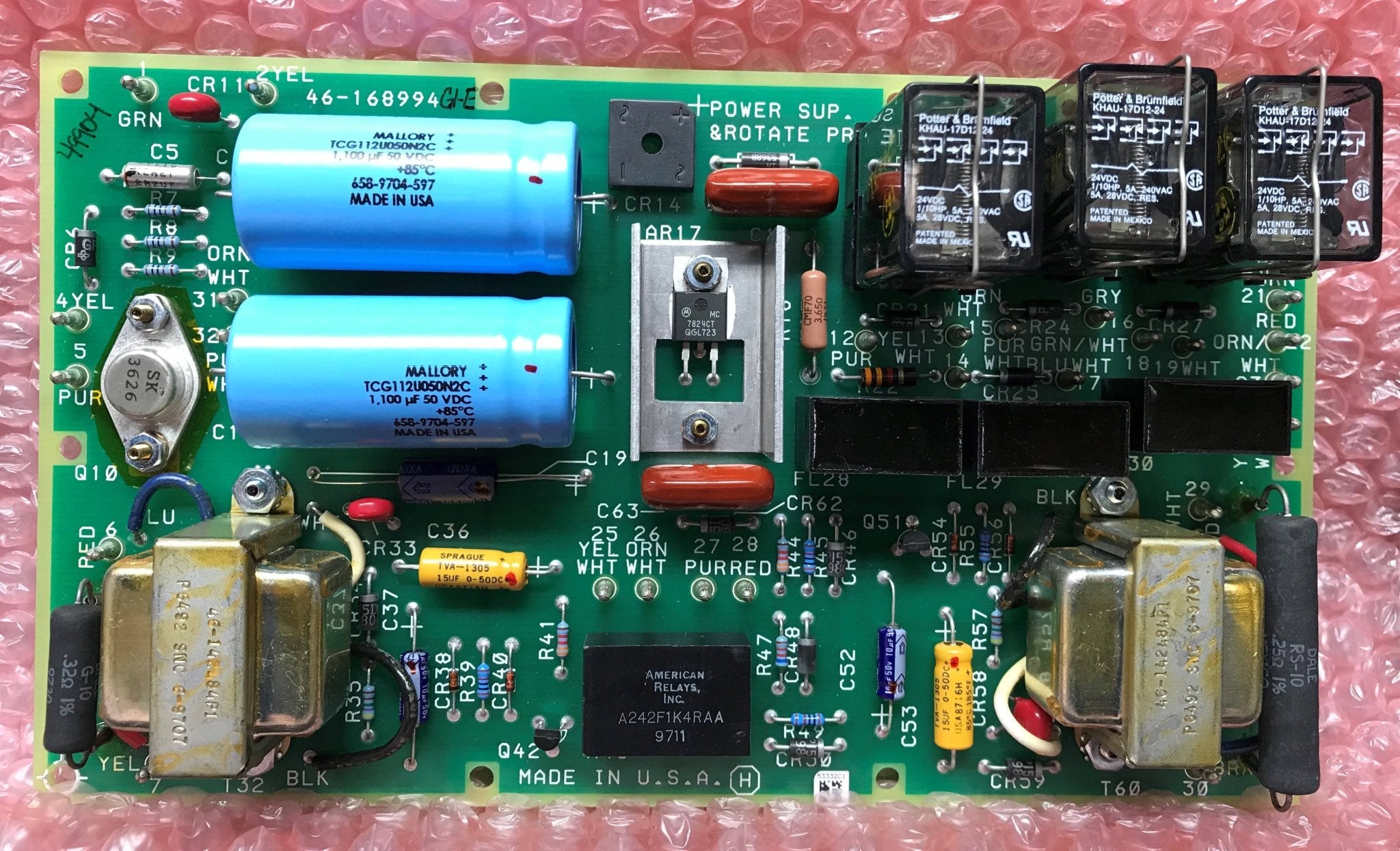 NEW Power Supply & Rotate Prot (46-168994 G1-E) GE