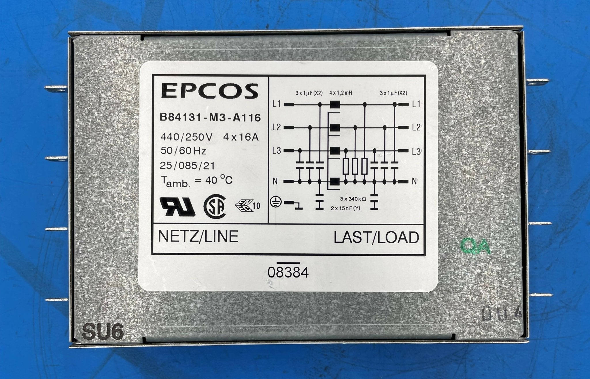 NOISE FILTER ( 04690707/B84131-M3-A116) SIEMENS