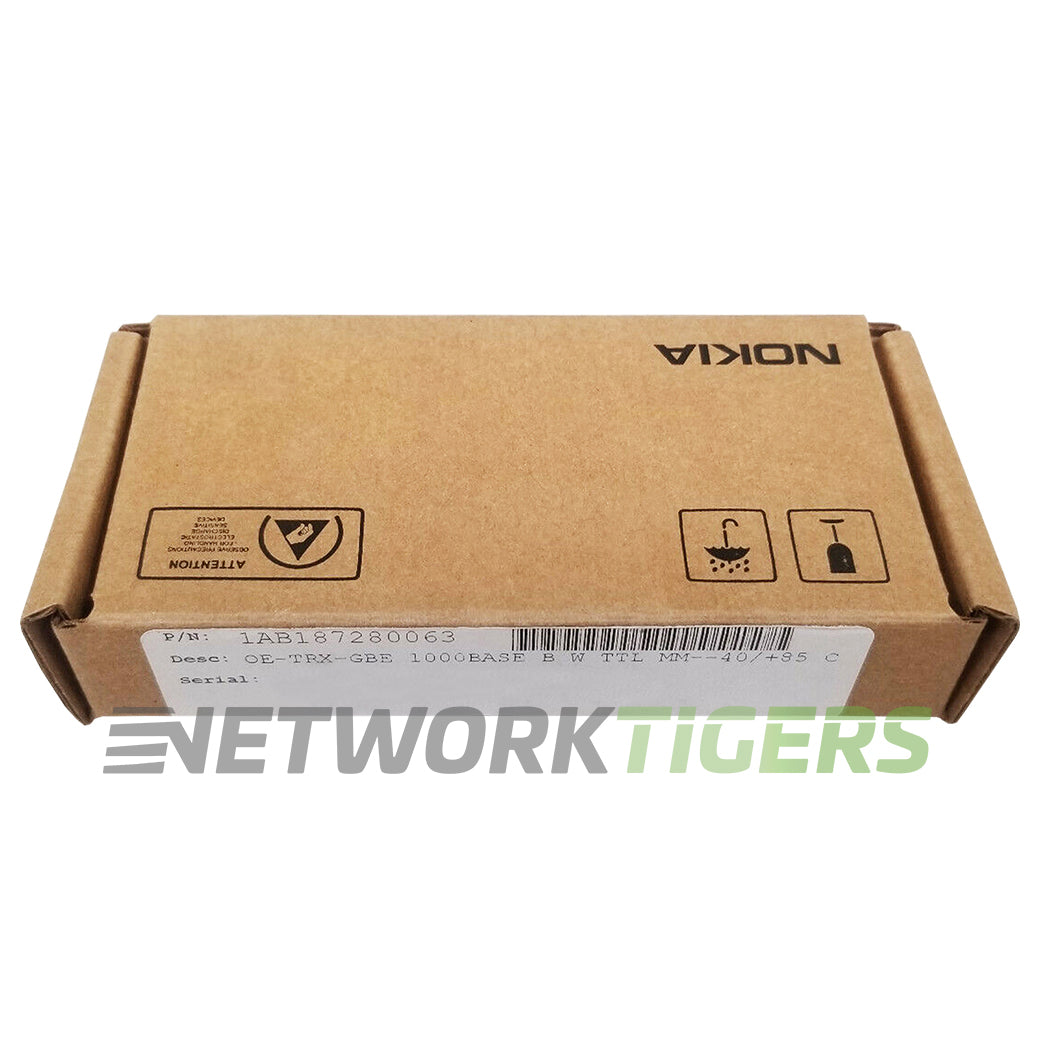 NEW Nokia 1AB187280063 1GB BASE-SX OE-TRX-GBE 850nm SFP+ Transceiver