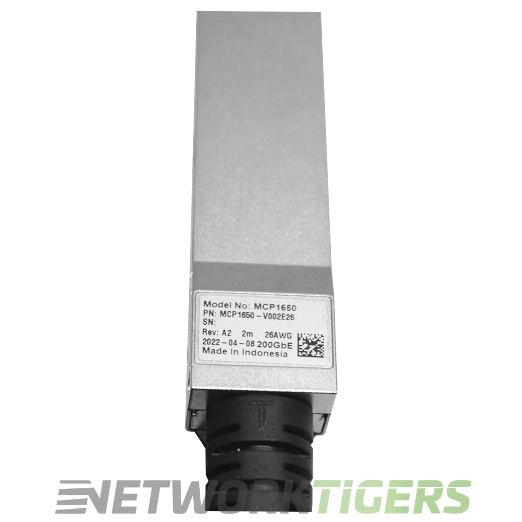 nVidia Mellanox MCP1650-V002E26 2m 200GB QSFP56 Direct Attach Copper Cable