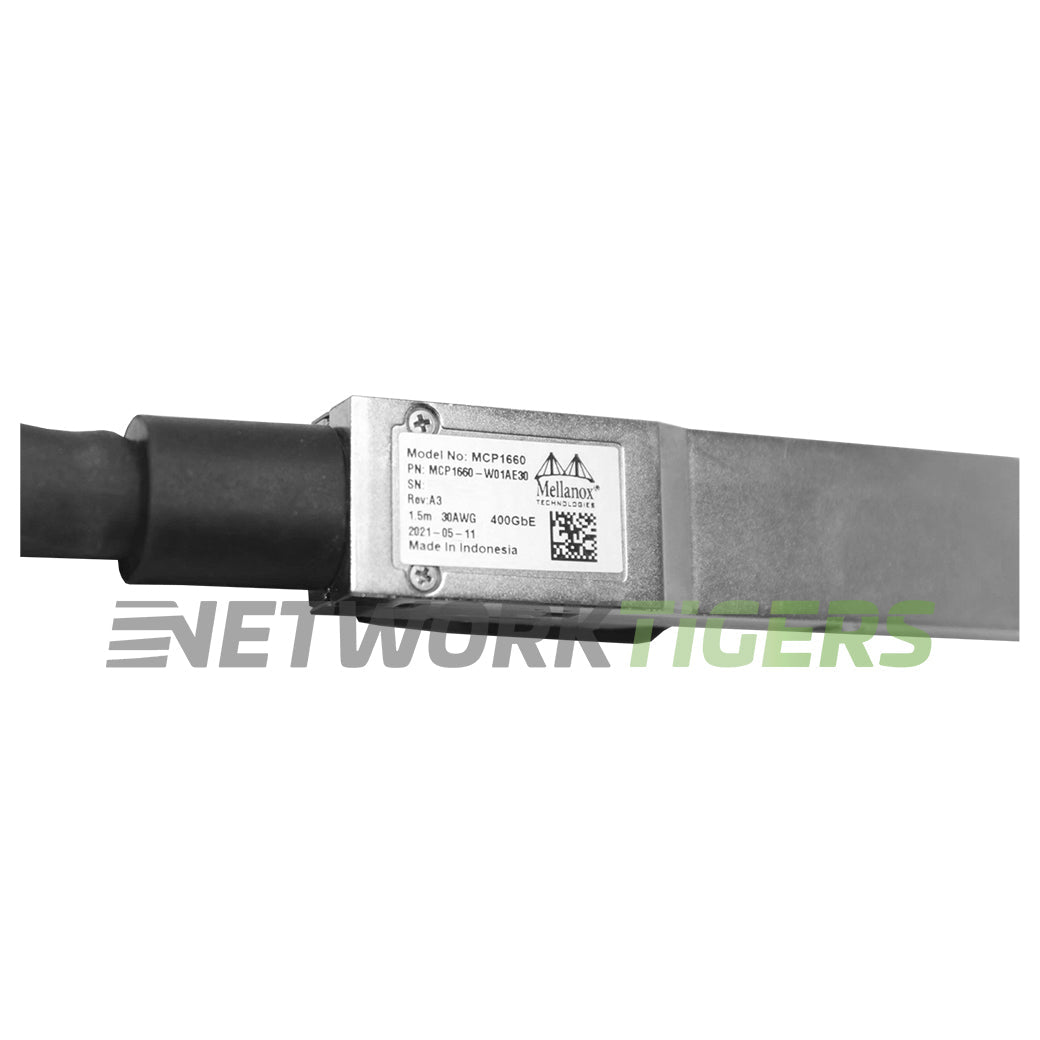 nVidia MCP1660-W01AE30 1.5m 400GB QSFP-DD Direct Attach Cable