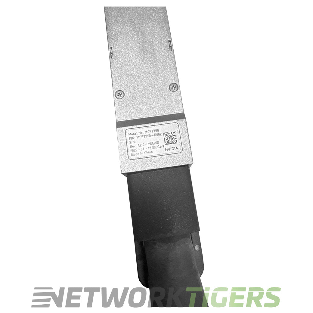 nVidia MCP7Y50-N002 2m 1x 800GB OSFP to 4x 200GB OSFP Breakout Cable