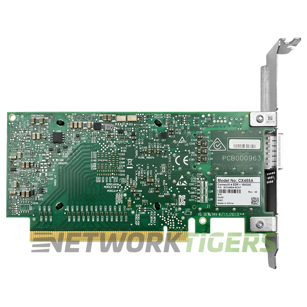 NEW nVidia Mellanox MCX455A-ECAT 1x 100GB QSFP28 PCIe Gen 3.0 x16 NIC