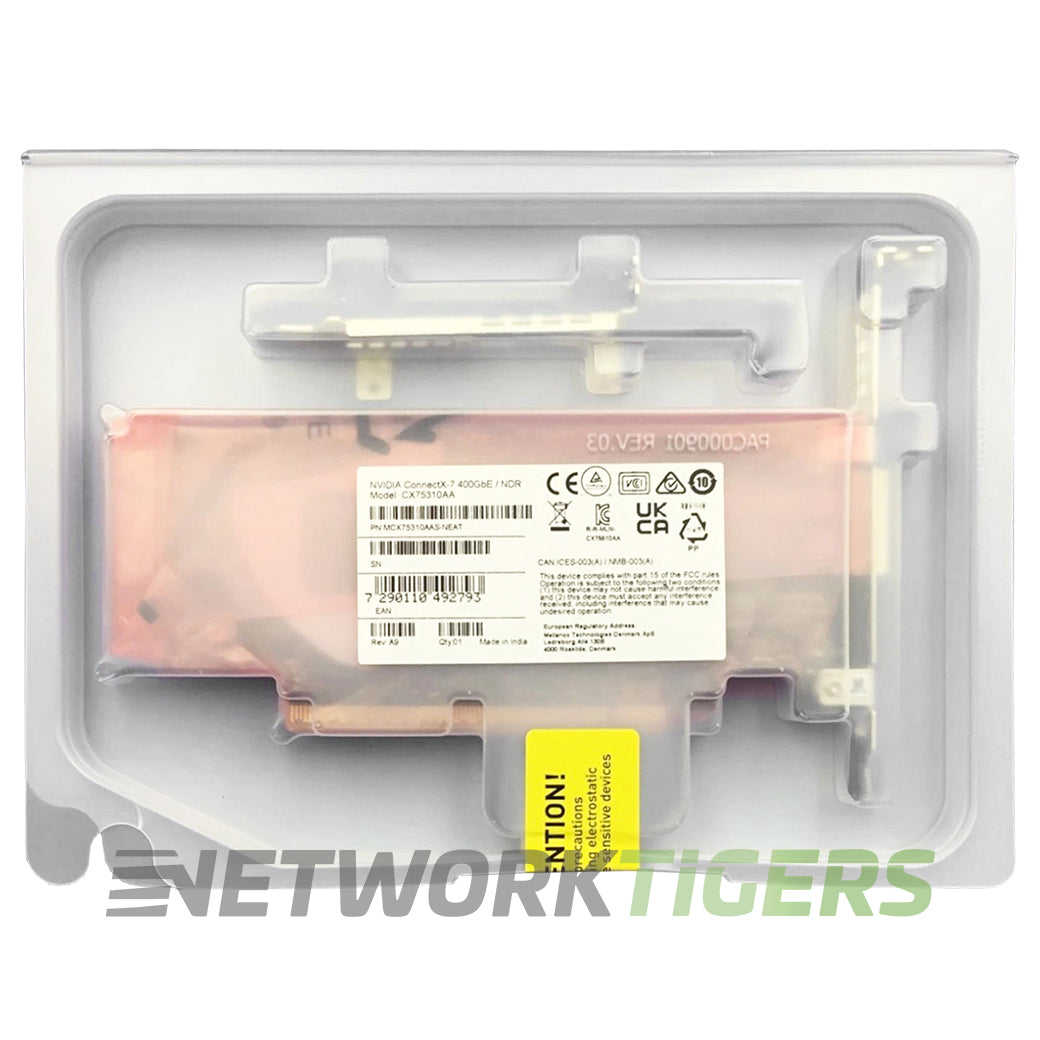 NEW nVidia Mellanox MCX75310AAS-NEAT 900-9X766-003NSQ0 1x 400GB OSFP NIC