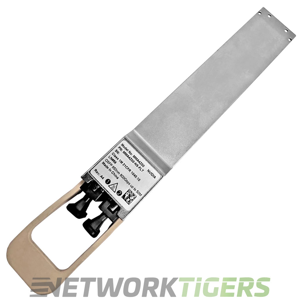 nVidia MMA4Z00-NS-FLT 800GB 850nm 50m MMF OSFP Transceiver