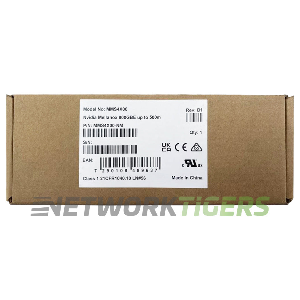NEW nVidia Mellanox MMS4X00-NM 1310nm DOM Dual MPO-12/APC SMF OSFP Transceiver