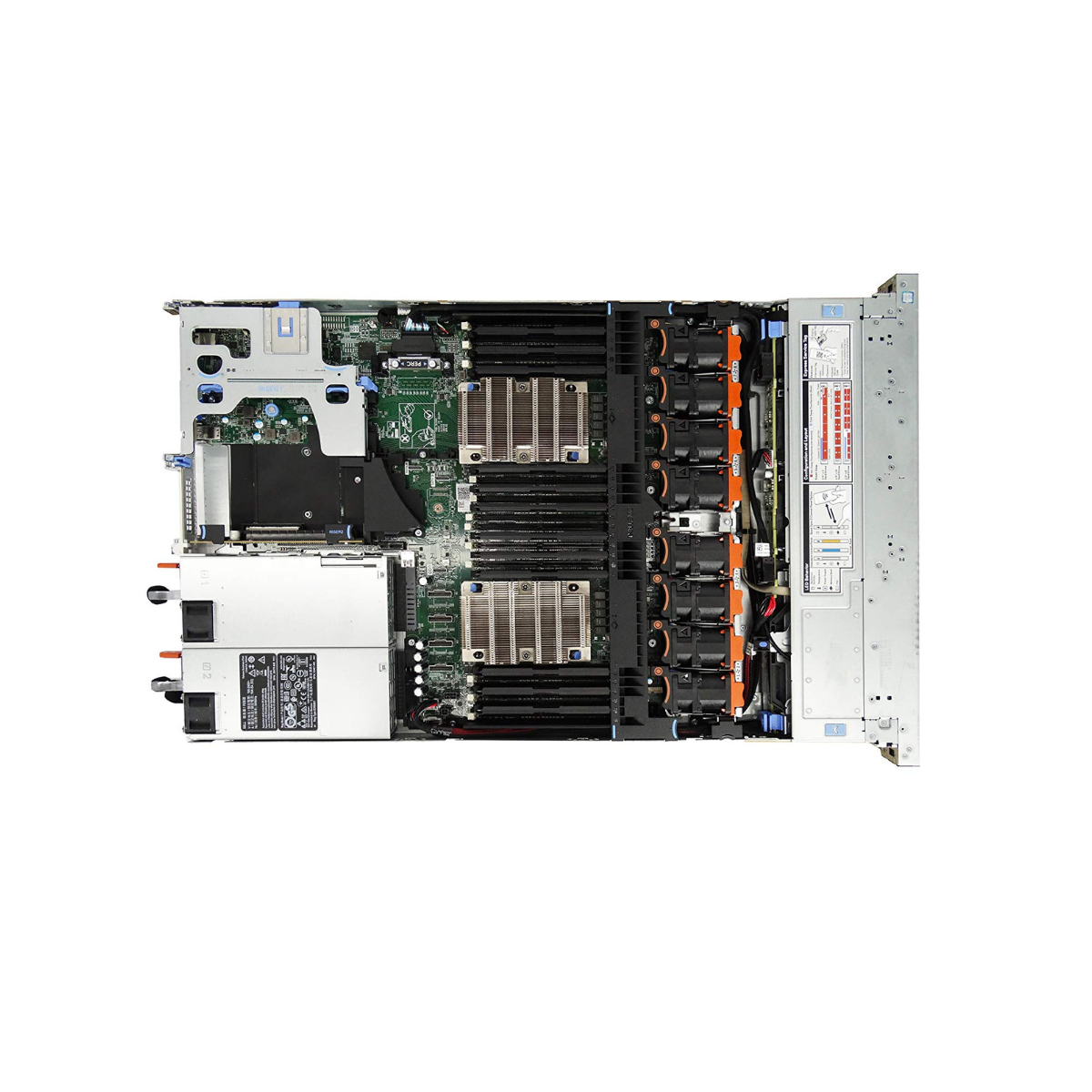 Dell PowerEdge 8-bay R640 Server 2x Gold 6138 = 40 Cores H730P 512GB RAM 2x trays