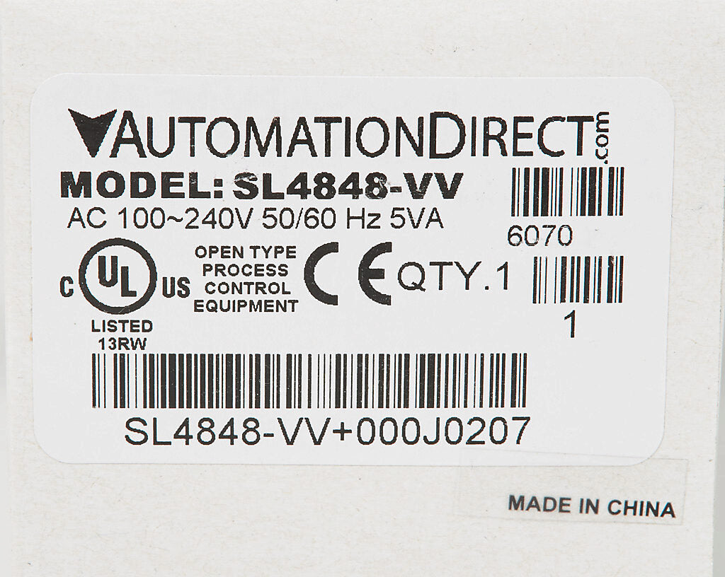 SL4848-VV | Automation Direct SOLO 1/16 DIN PID Temperature Controller