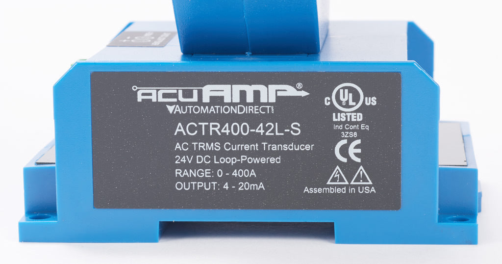 ACTR400-42L-S | Automation Direct AcuAMP 0–400A Split-Core Current Transducer