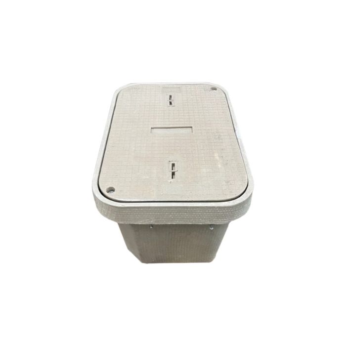 Polymer Concrete Handhole/Vault with Cover, 17"x30"x24", Tier 22