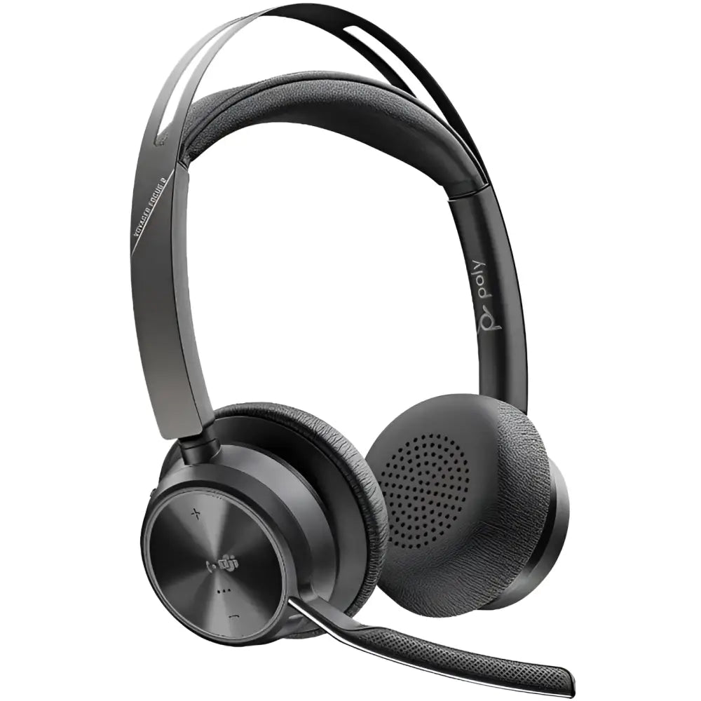 Poly Voyager Focus 2 UC Stereo Bluetooth Headset with Charge Stand USB-A (213727-02) - New