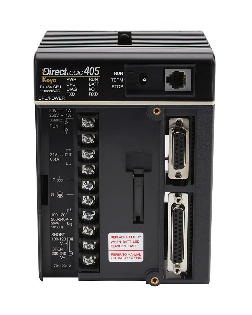 D4-454 | Automation Direct DirectLogic 405 PLC CPU 31.5K Memory