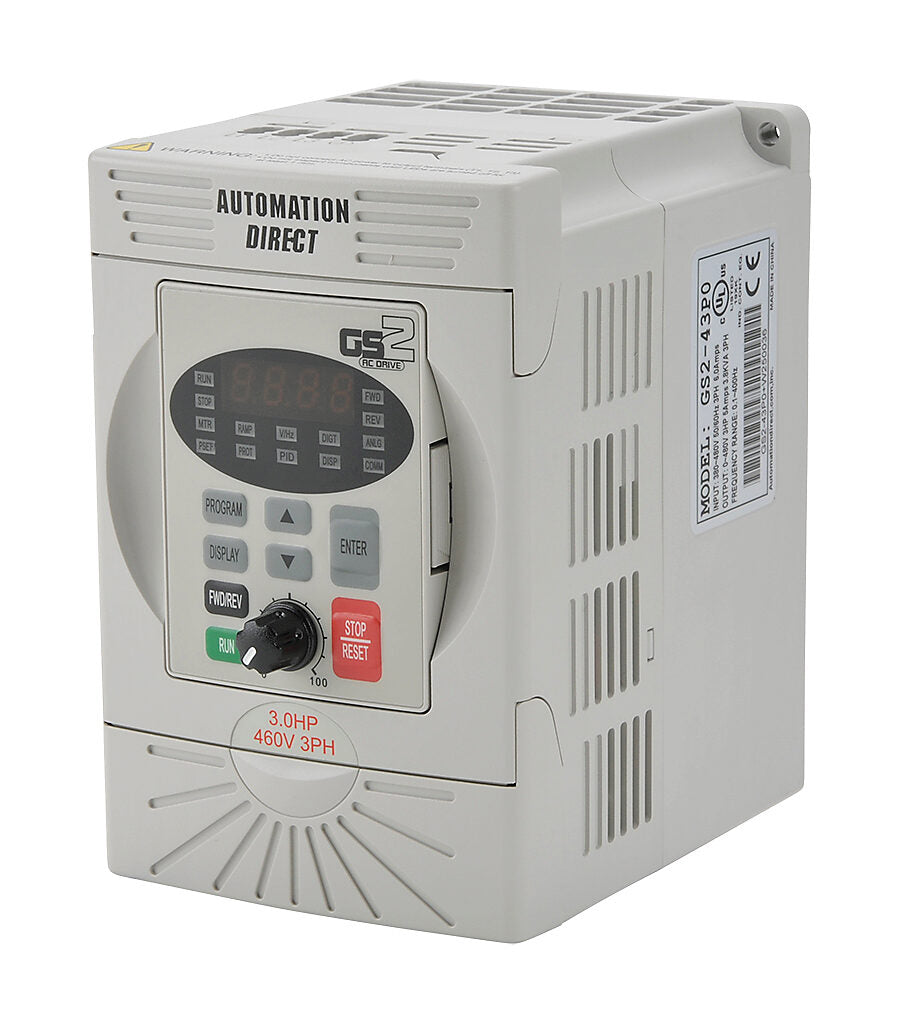 GS2-43P0 | AutomationDirect GS2 Three-Phase AC Variable Frequency Drive