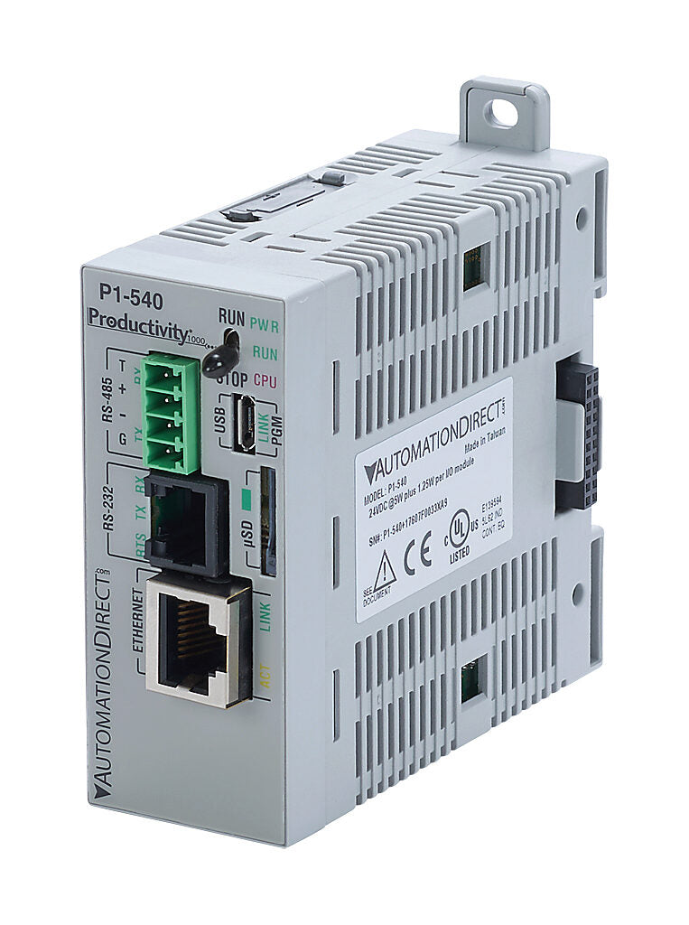 P1-540 | Productivity1000 PLC CPU 50MB Memory Ethernet RS-485