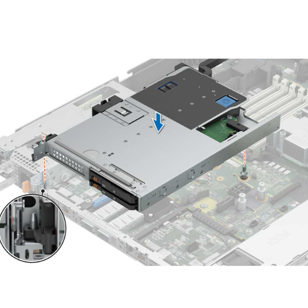 Dell PowerEdge Riser 2xEDSFF E3.S NVMe Rear Drive Cage