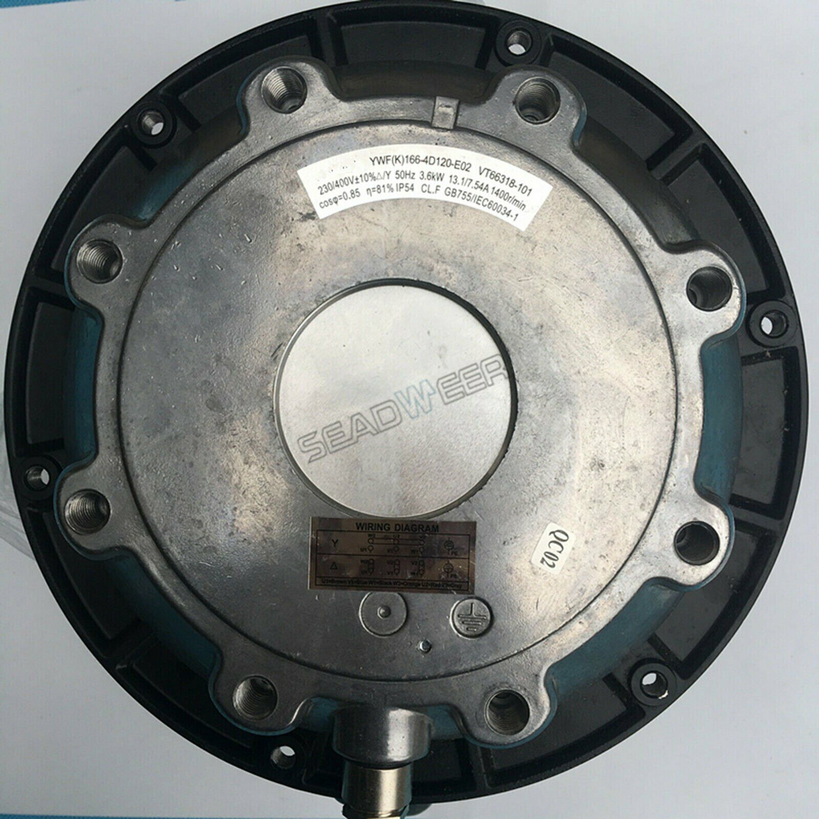 ZIEHL-ABEGG MK165-4DK.24.U Industrial Centrifugal Fan 230/400V 2.9kW 1670RPM for Atlas Air Compressors
