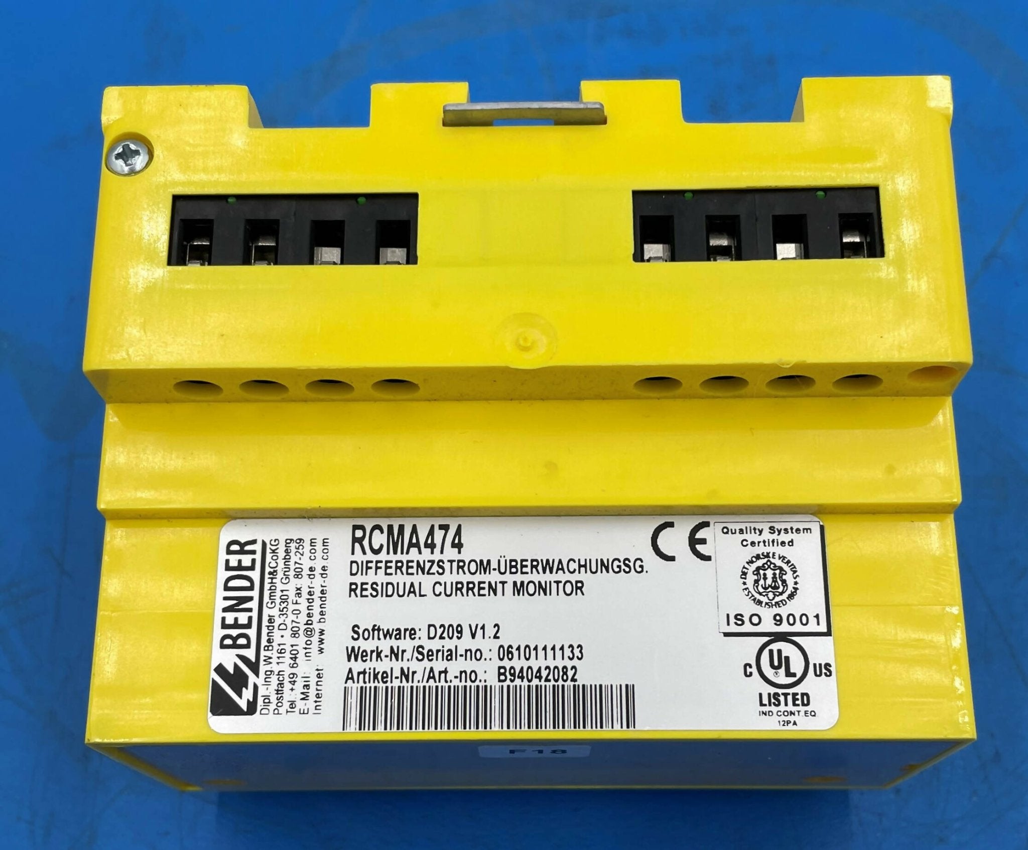 Residual Current Monitor F18 (10161694/RCMA474) Siemens