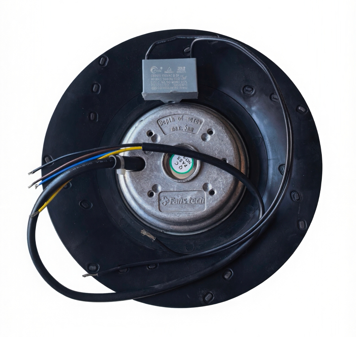 Fans-tech SC190A1-068-004 Centrifugal fan 230V 54/68W 0.24/0.29A 2550/2800rpm