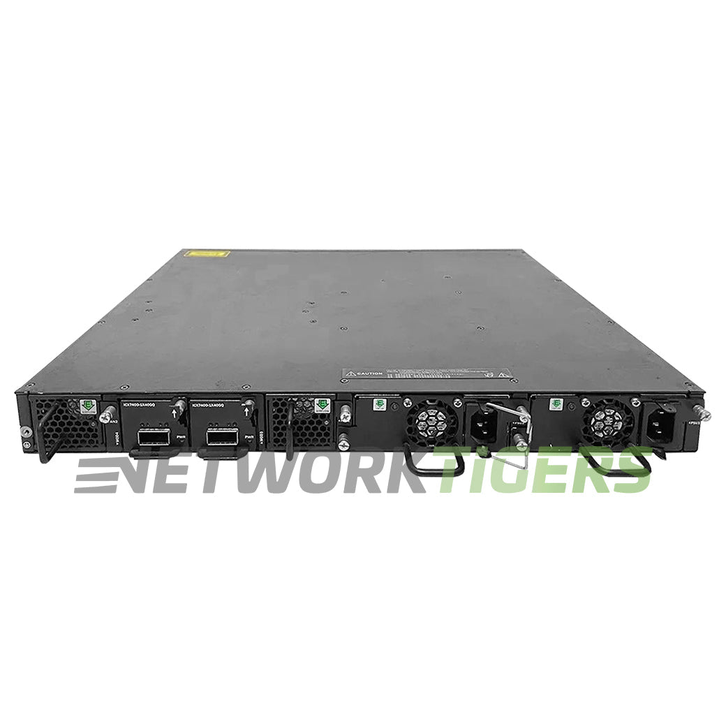 NEW Ruckus Brocade ICX7650-48F-E 24x 1GB SFP 24x 10GB SFP+ 4x QSFP+ F-B Switch