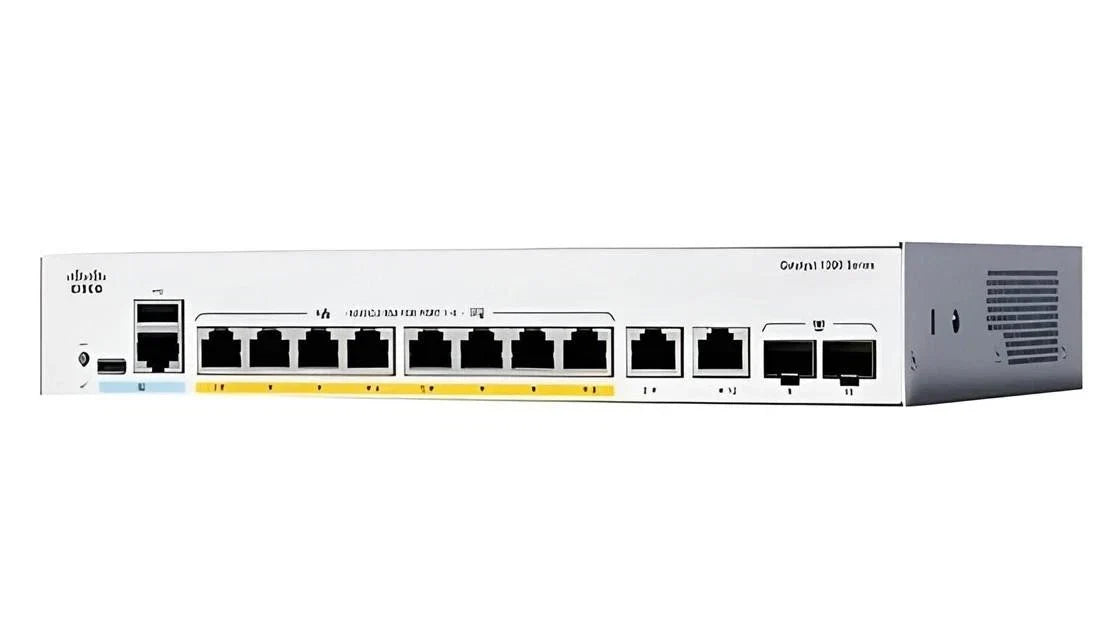 Cisco C1300-8FP-2G Catalyst 1300 8-Port PoE+ Managed Switch with Dual Gigabit Uplinks