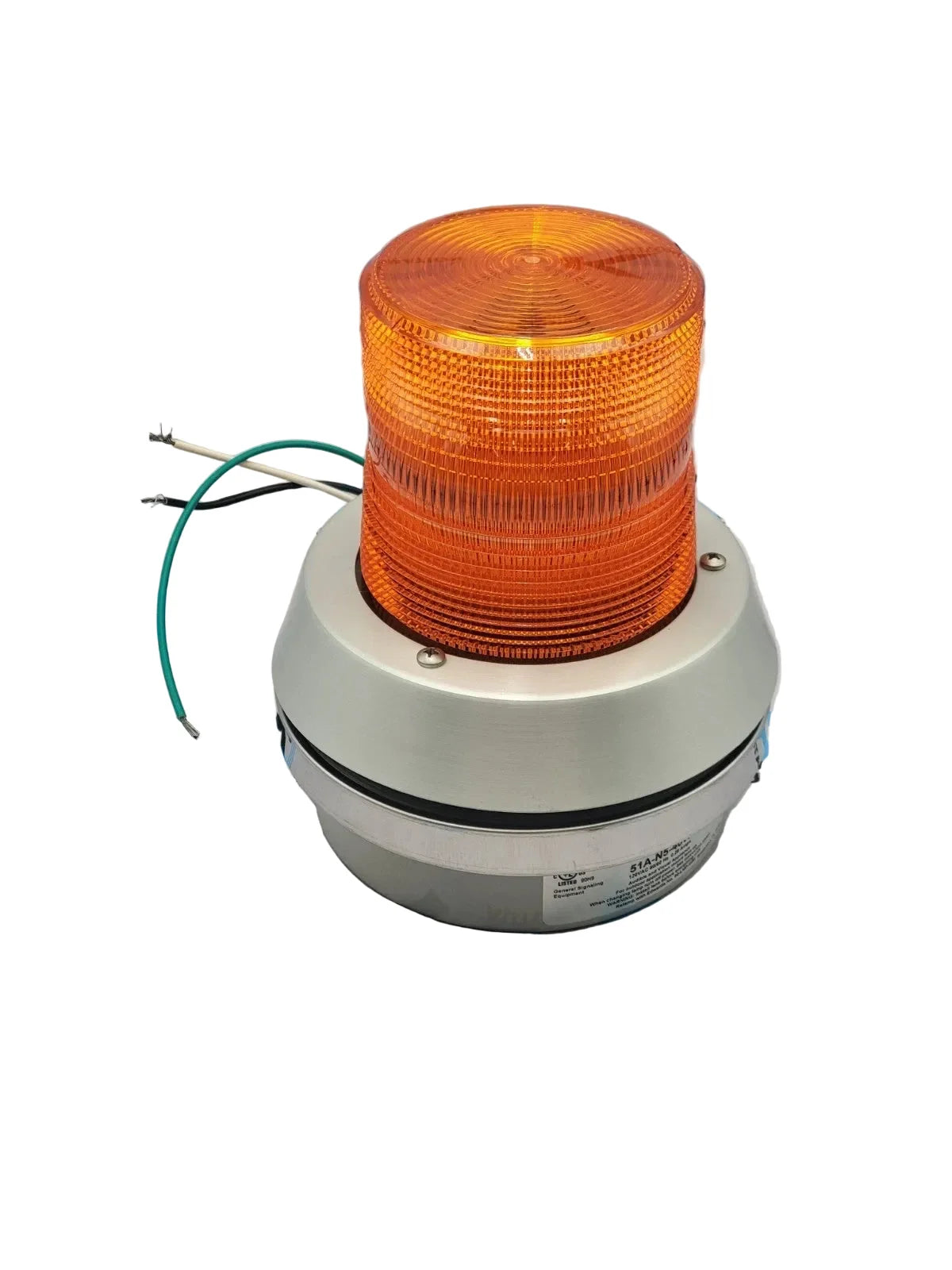 Edwards Signaling 51A-N5-40W 120 VAC Amber Flashing Beacon with Incandescent Lamp