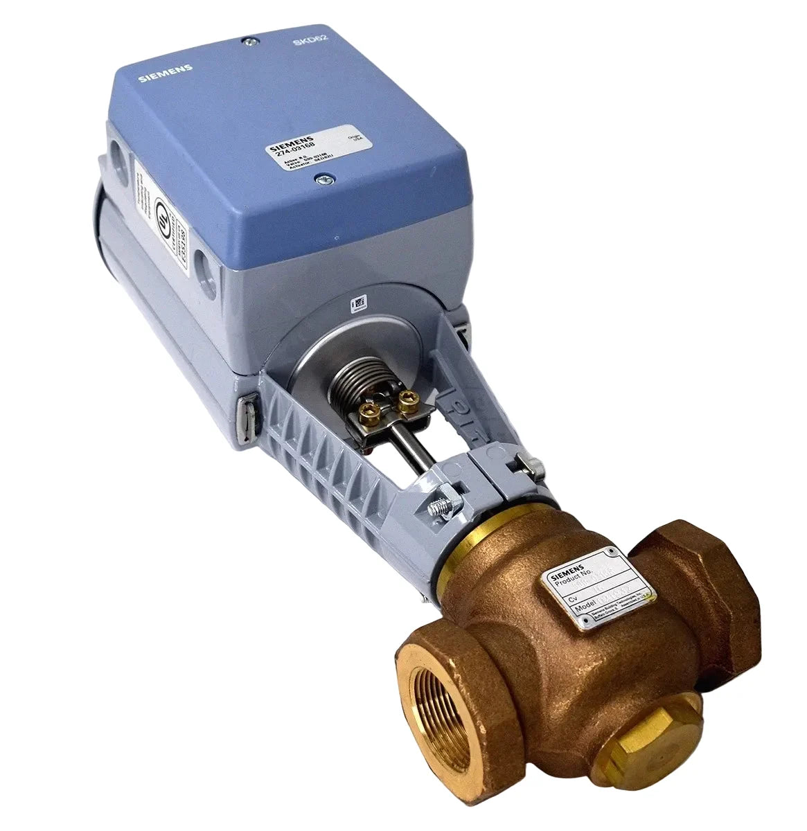 274-03168 | Siemens Flowrite 2-Way 1-1/4" Control Valve Cv16 24VAC
