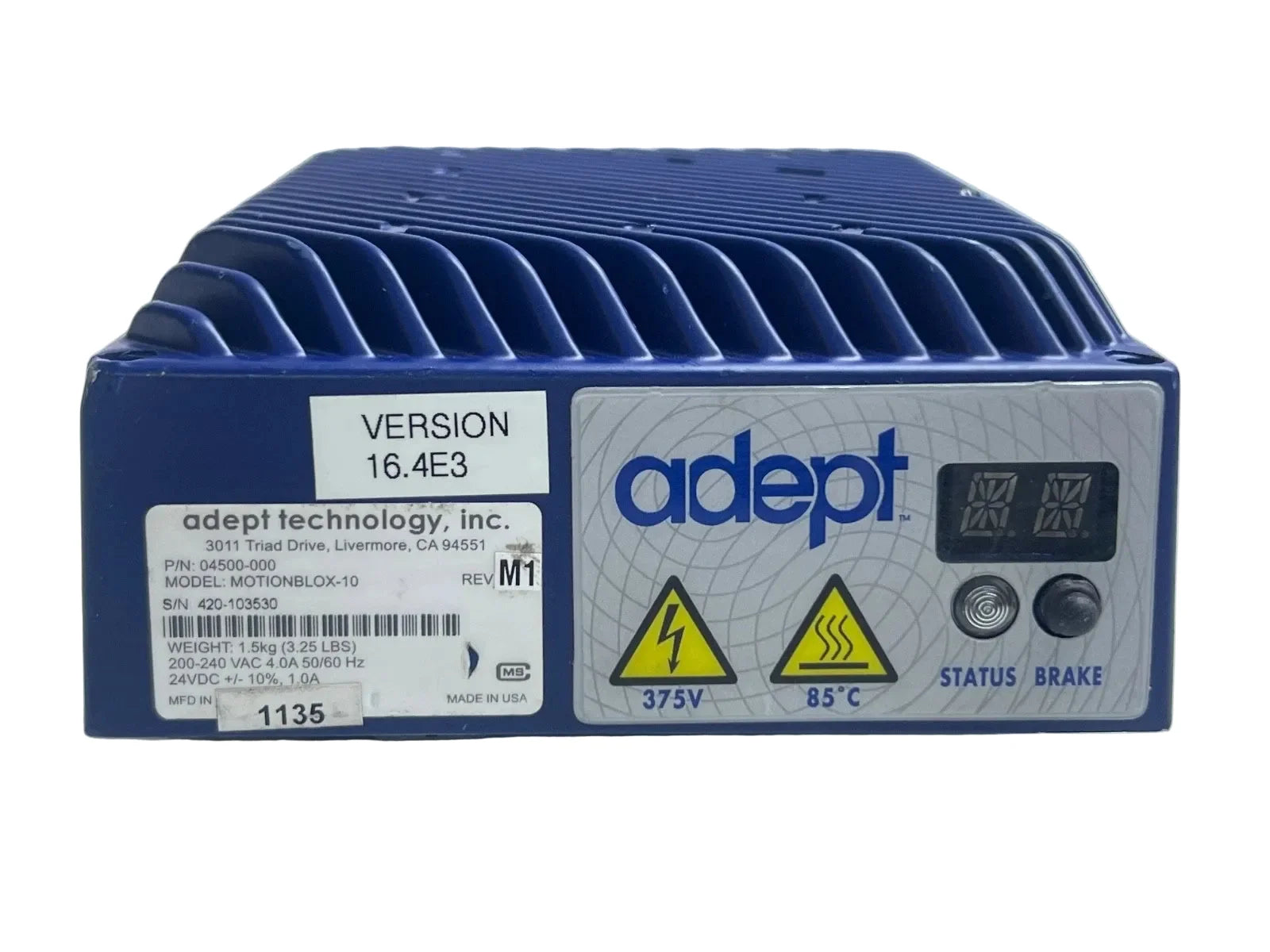 Adept 04500-000 MotionBlox-10 Distributed Servo Amplifier